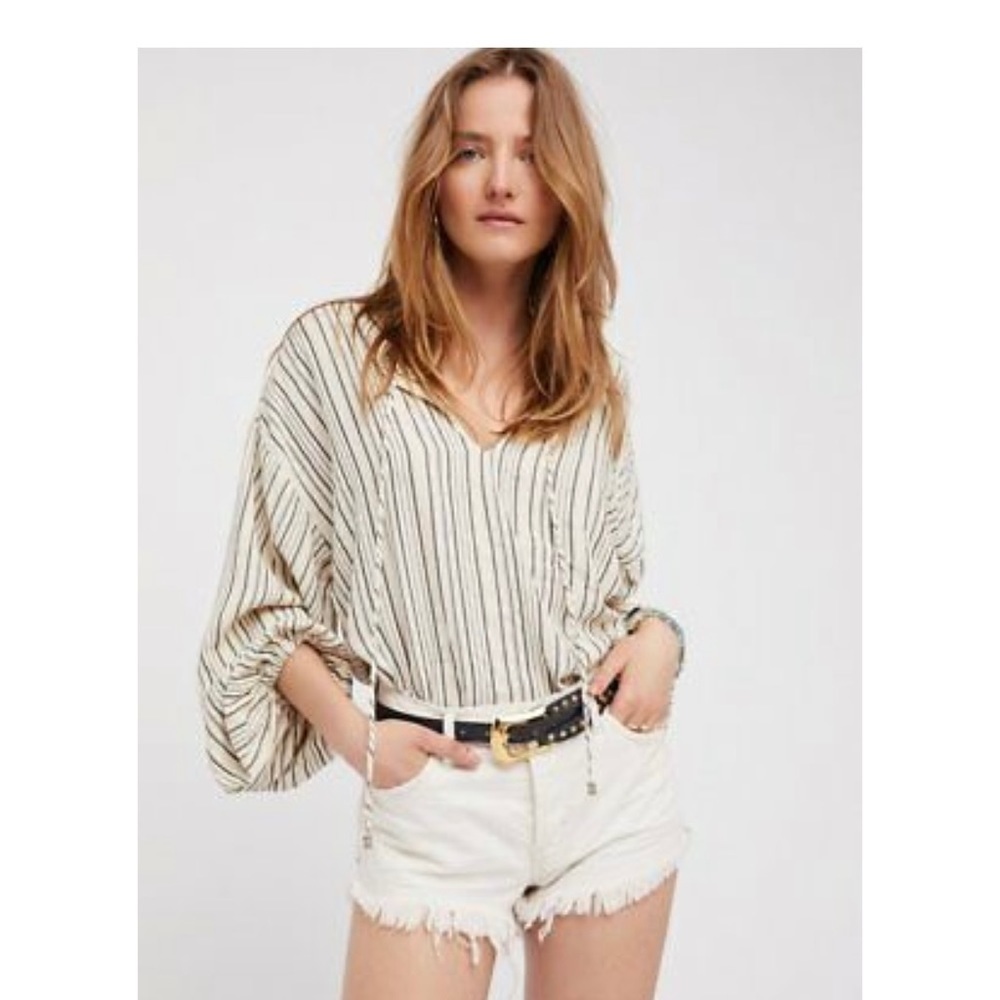 Free People Rhythm of the Night Striped Tu…